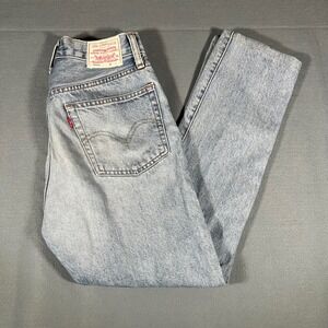 Levi's 501 Big E Premium Light Wash Denim Jeans Size W26‎ L30 Button Fly